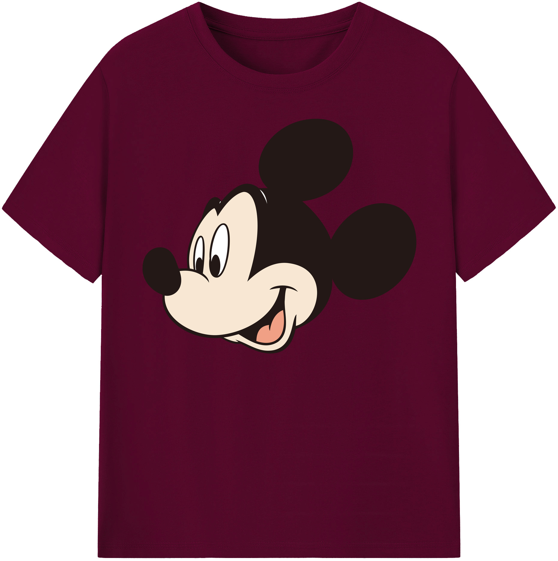 （画像用） ミッキーマウス Mickey Mouse レディースカジュアルプリントTシャツ（綿100％）